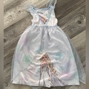 Kids Princess Nightgown - Blue and White